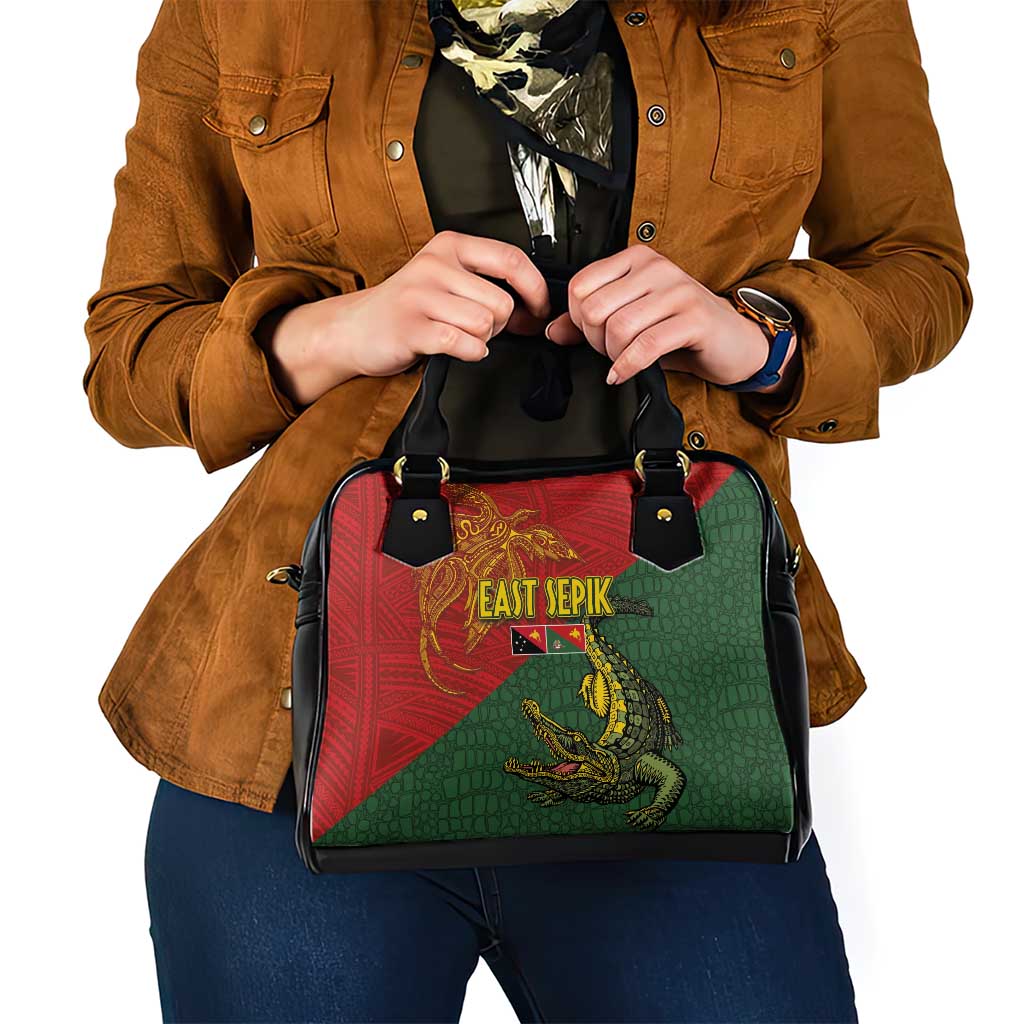 Sepik River Crocodile & Arts Festival Shoulder Handbag Bird-of-paradise Melanesian Tattoo LT03 - Polynesian Pride