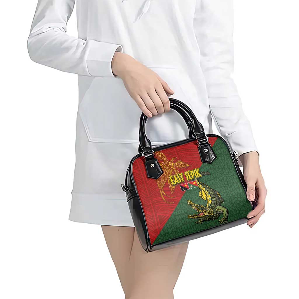 Sepik River Crocodile & Arts Festival Shoulder Handbag Bird-of-paradise Melanesian Tattoo LT03 - Polynesian Pride