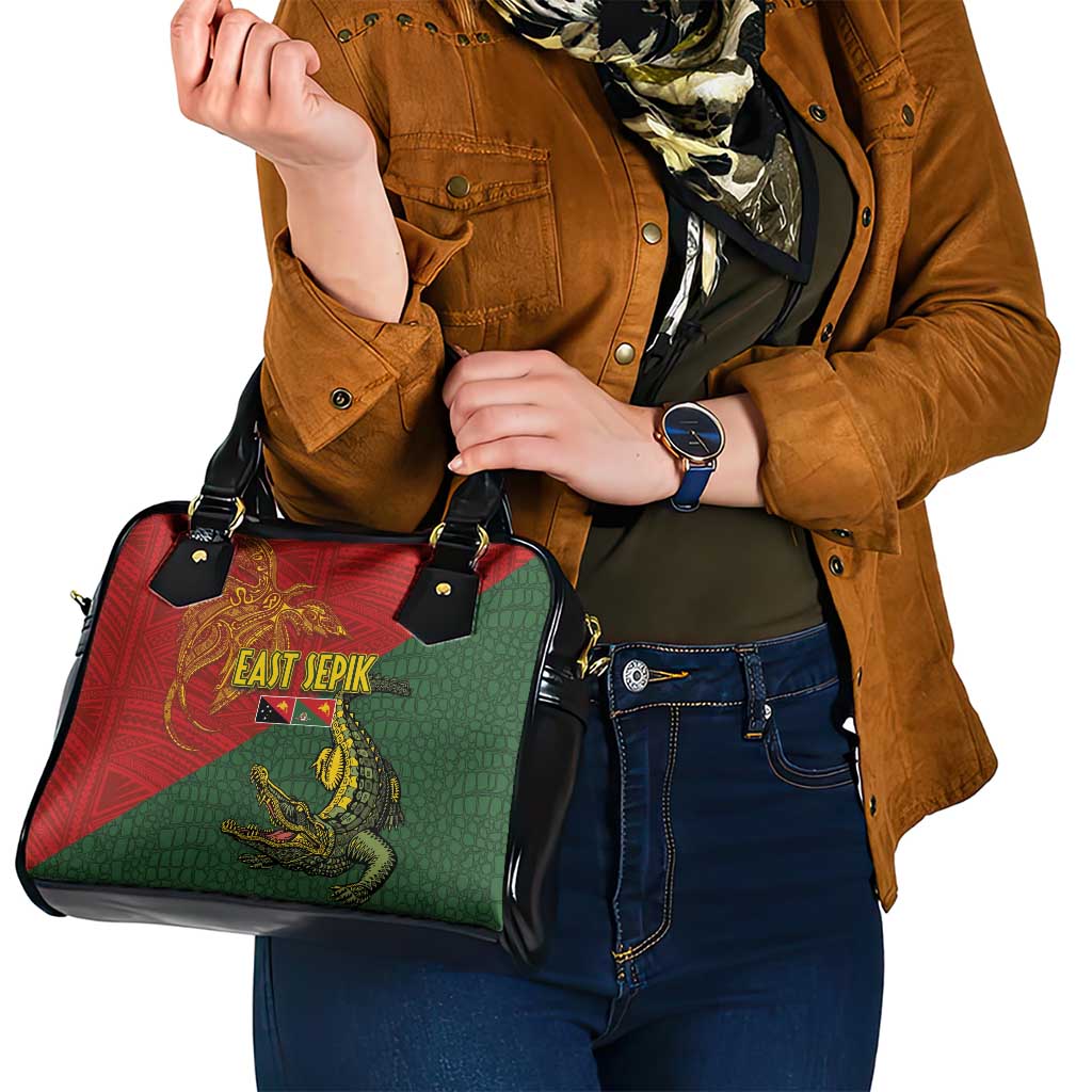 Sepik River Crocodile & Arts Festival Shoulder Handbag Bird-of-paradise Melanesian Tattoo LT03 - Polynesian Pride