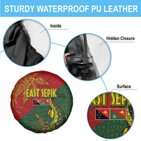 Sepik River Crocodile & Arts Festival Spare Tire Cover Bird-of-paradise Melanesian Tattoo LT03 - Polynesian Pride