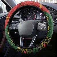 Sepik River Crocodile & Arts Festival Steering Wheel Cover Bird-of-paradise Melanesian Tattoo LT03 - Polynesian Pride