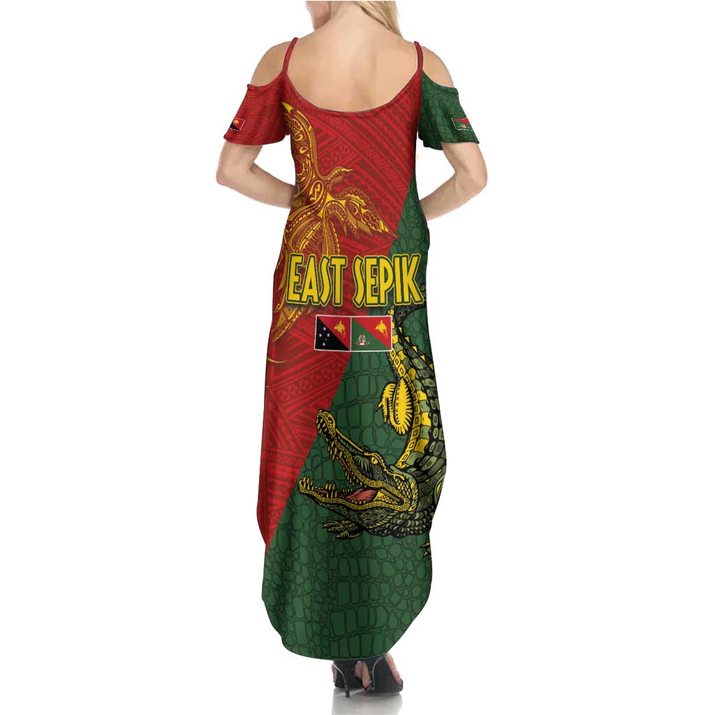 Sepik River Crocodile & Arts Festival Summer Maxi Dress Bird-of-paradise Melanesian Tattoo LT03 - Polynesian Pride
