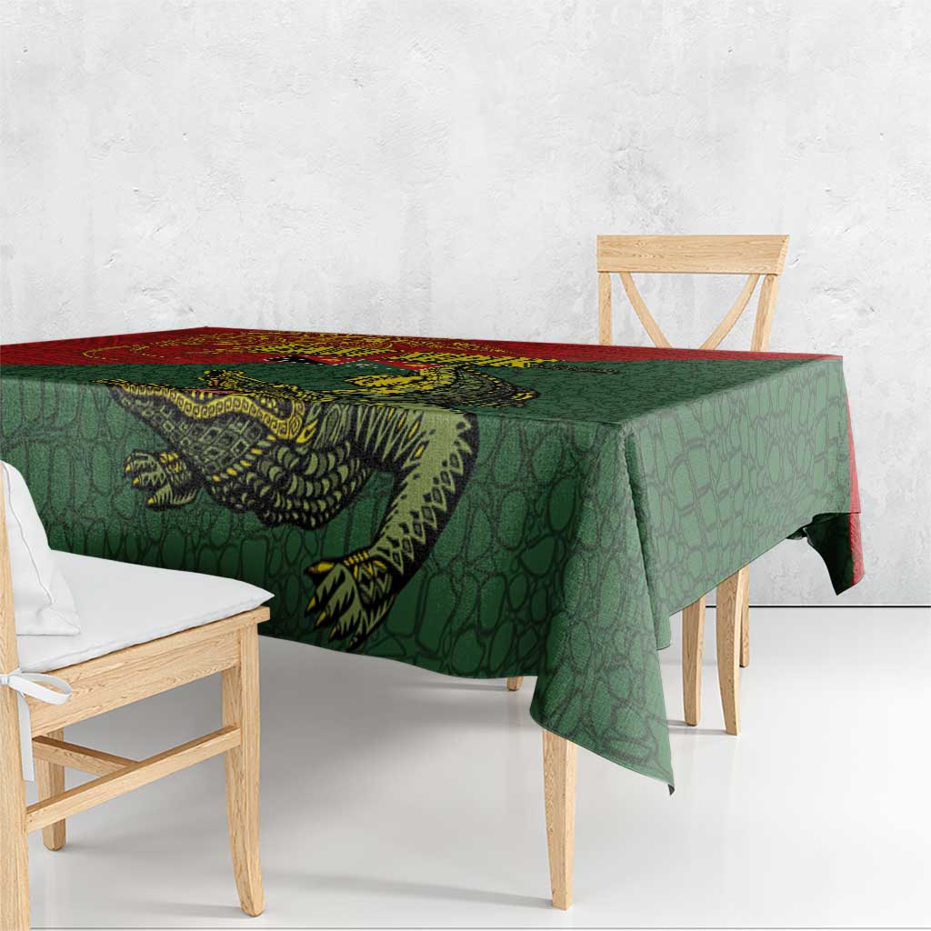 Sepik River Crocodile & Arts Festival Tablecloth Bird-of-paradise Melanesian Tattoo LT03 - Polynesian Pride