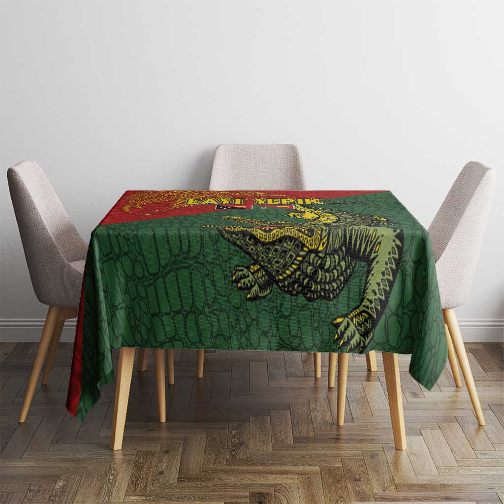 Sepik River Crocodile & Arts Festival Tablecloth Bird-of-paradise Melanesian Tattoo LT03 - Polynesian Pride