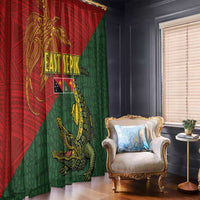 Sepik River Crocodile & Arts Festival Window Curtain Bird-of-paradise Melanesian Tattoo LT03 - Polynesian Pride