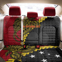 Papua New Guinea Independence Day Back Car Seat Cover Bird-of-paradise Melanesian Tattoo LT03 - Polynesian Pride