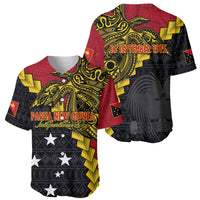 Papua New Guinea Independence Day Baseball Jersey Bird-of-paradise Melanesian Tattoo LT03 - Polynesian Pride