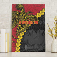 Papua New Guinea Independence Day Canvas Wall Art Bird-of-paradise Melanesian Tattoo LT03 Without Frame Red - Polynesian Pride