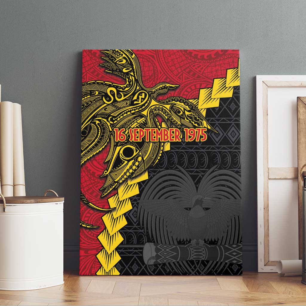 Papua New Guinea Independence Day Canvas Wall Art Bird-of-paradise Melanesian Tattoo LT03 - Polynesian Pride