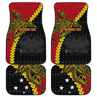 Papua New Guinea Independence Day Car Mats Bird-of-paradise Melanesian Tattoo LT03 - Polynesian Pride