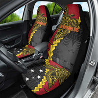 Papua New Guinea Independence Day Car Seat Cover Bird-of-paradise Melanesian Tattoo LT03 - Polynesian Pride