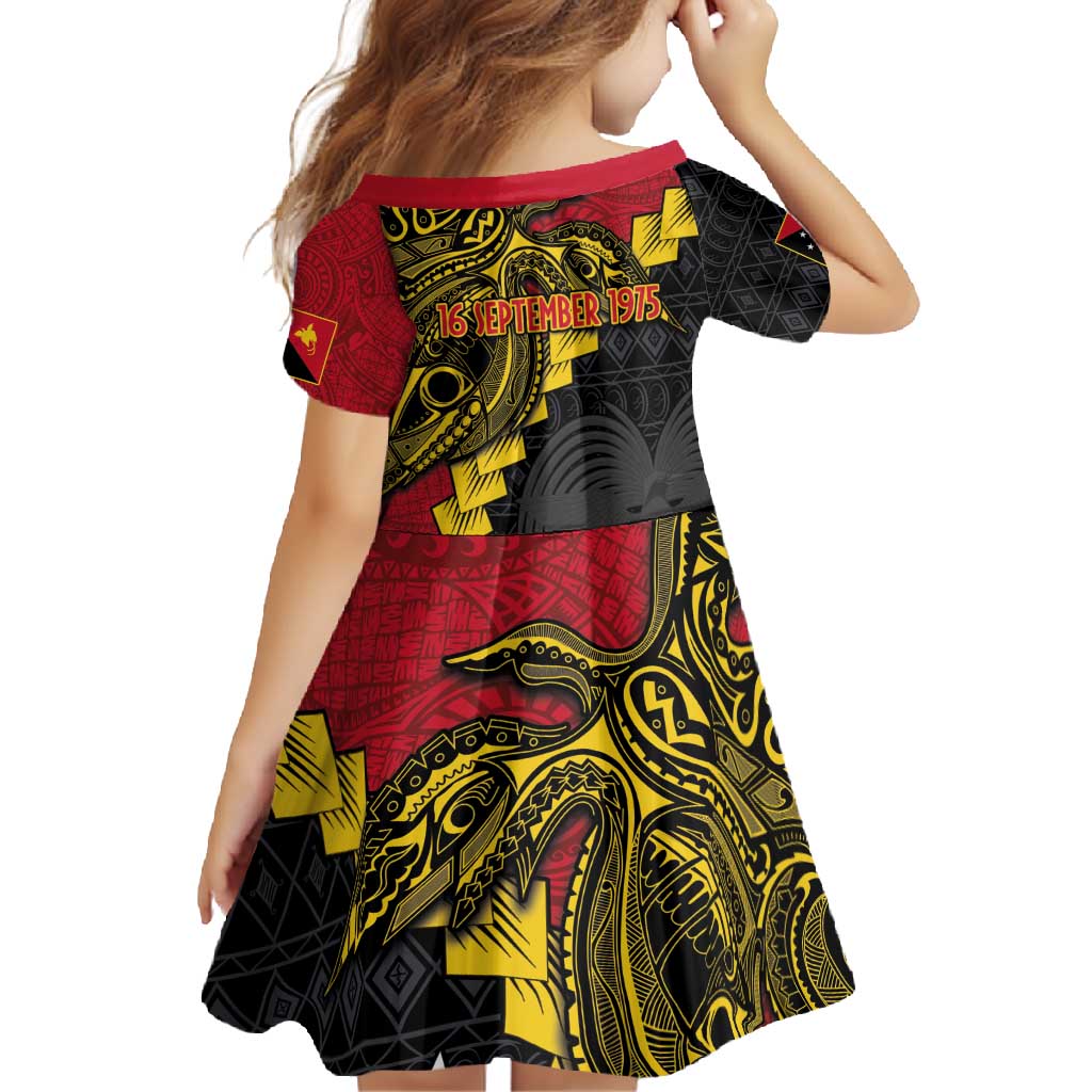 Papua New Guinea Independence Day Family Matching Long Sleeve Bodycon Dress and Hawaiian Shirt Bird-of-paradise Melanesian Tattoo LT03 - Polynesian Pride