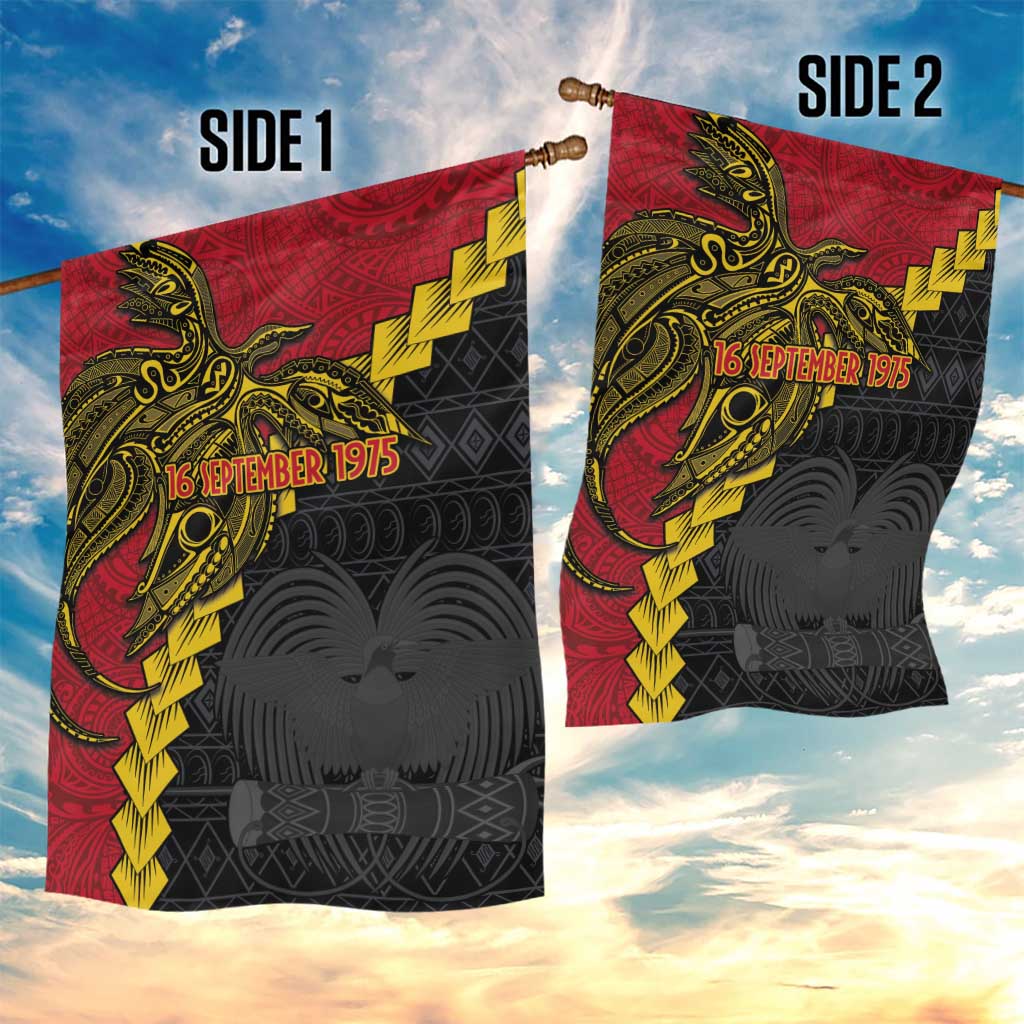Papua New Guinea Independence Day Garden Flag Bird-of-paradise Melanesian Tattoo LT03 - Polynesian Pride