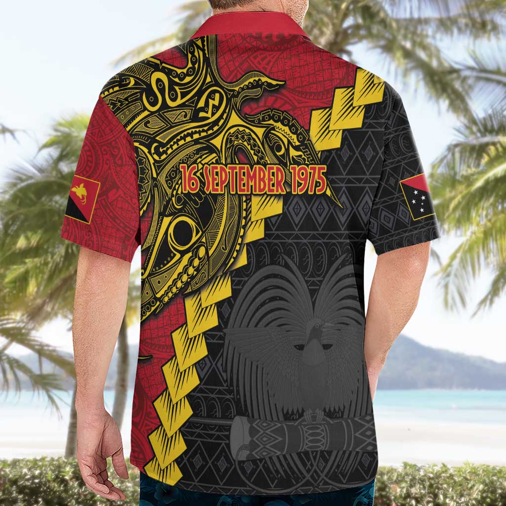 Papua New Guinea Independence Day Hawaiian Shirt Bird-of-paradise Melanesian Tattoo LT03 - Polynesian Pride
