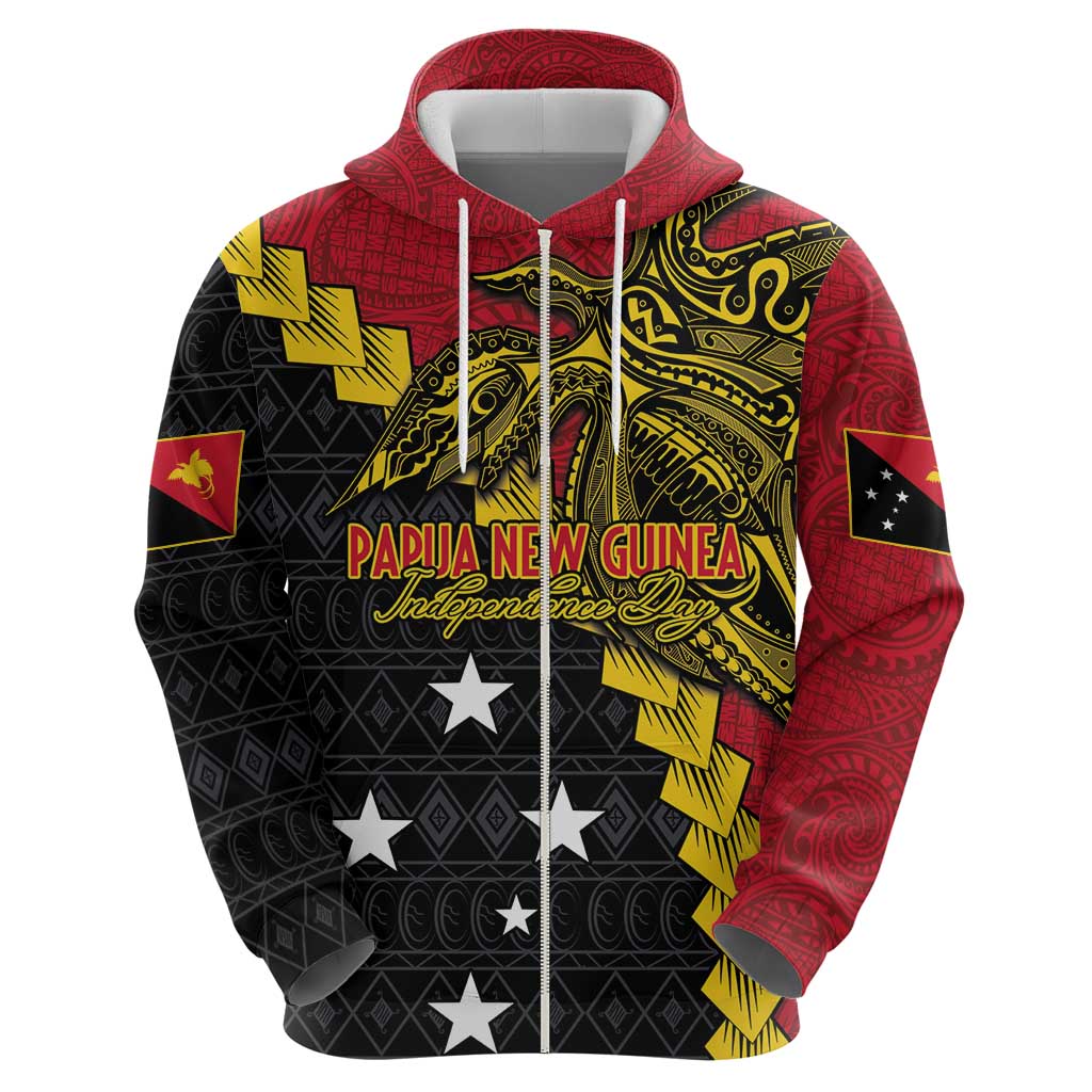Papua New Guinea Independence Day Hoodie Bird-of-paradise Melanesian Tattoo LT03 - Polynesian Pride