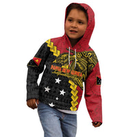 Papua New Guinea Independence Day Kid Hoodie Bird-of-paradise Melanesian Tattoo LT03 - Polynesian Pride