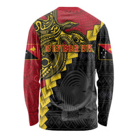 Papua New Guinea Independence Day Long Sleeve Shirt Bird-of-paradise Melanesian Tattoo LT03 - Polynesian Pride
