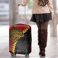 Papua New Guinea Independence Day Luggage Cover Bird-of-paradise Melanesian Tattoo LT03 - Polynesian Pride