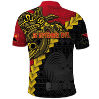 Papua New Guinea Independence Day Polo Shirt Bird-of-paradise Melanesian Tattoo LT03 - Polynesian Pride