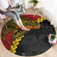 Papua New Guinea Independence Day Round Carpet Bird-of-paradise Melanesian Tattoo LT03 - Polynesian Pride