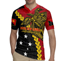 Papua New Guinea Independence Day Rugby Jersey Bird-of-paradise Melanesian Tattoo LT03 - Polynesian Pride