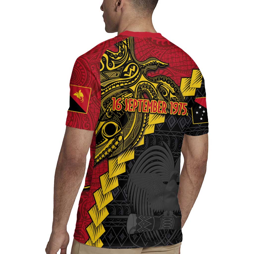 Papua New Guinea Independence Day Rugby Jersey Bird-of-paradise Melanesian Tattoo LT03 - Polynesian Pride