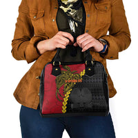 Papua New Guinea Independence Day Shoulder Handbag Bird-of-paradise Melanesian Tattoo LT03 - Polynesian Pride