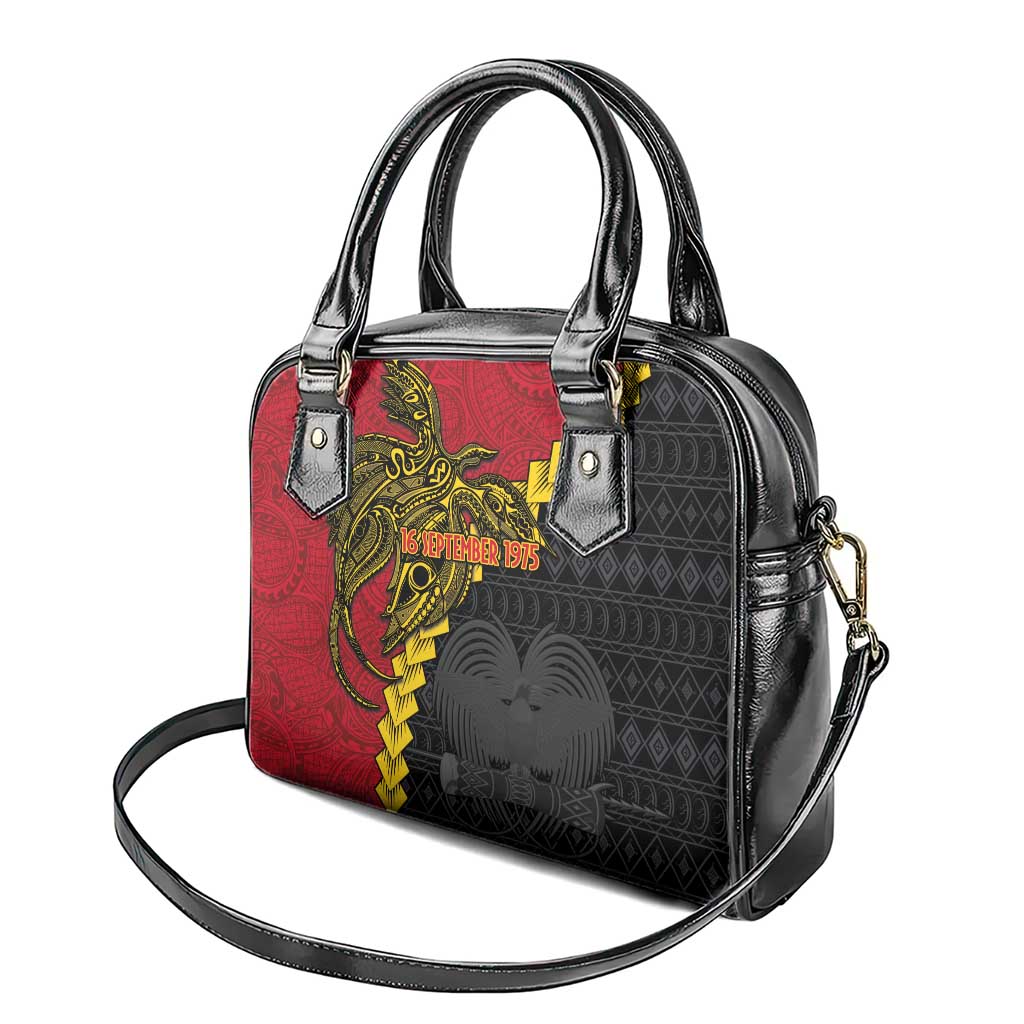 Papua New Guinea Independence Day Shoulder Handbag Bird-of-paradise Melanesian Tattoo LT03 - Polynesian Pride