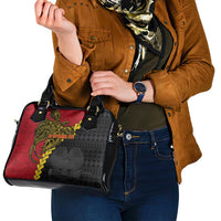 Papua New Guinea Independence Day Shoulder Handbag Bird-of-paradise Melanesian Tattoo LT03 - Polynesian Pride