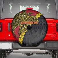 Papua New Guinea Independence Day Spare Tire Cover Bird-of-paradise Melanesian Tattoo LT03 - Polynesian Pride