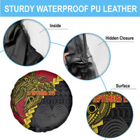 Papua New Guinea Independence Day Spare Tire Cover Bird-of-paradise Melanesian Tattoo LT03 - Polynesian Pride