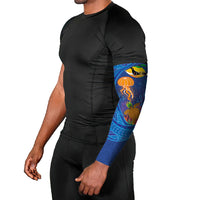 Hawaiian Funny Fruits Sea Animals Arm Sleeves Mango Reef Triggerfish and Pineapple Turtle and Mandarin Jellyfish LT03 - Polynesian Pride
