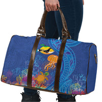 Hawaiian Funny Fruits Sea Animals Travel Bag Mango Reef Triggerfish and Pineapple Turtle and Mandarin Jellyfish LT03 - Polynesian Pride