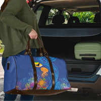 Hawaiian Funny Fruits Sea Animals Travel Bag Mango Reef Triggerfish and Pineapple Turtle and Mandarin Jellyfish LT03 - Polynesian Pride
