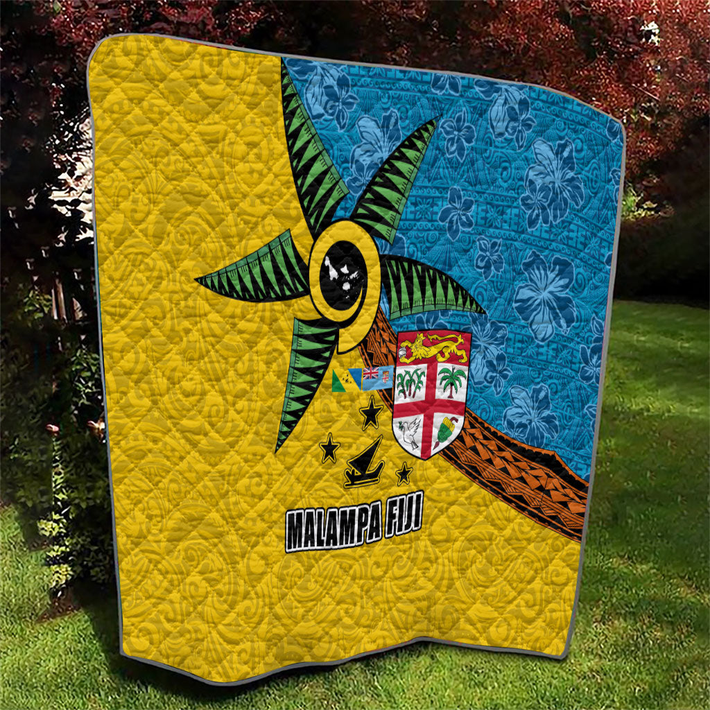 Malampa Fiji Day Quilt Tapa and Melanesian Patterns with Coat of Arms LT03 - Polynesian Pride