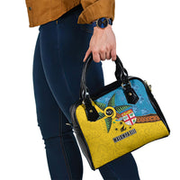 Malampa Fiji Day Shoulder Handbag Tapa and Melanesian Patterns with Coat of Arms LT03 - Polynesian Pride