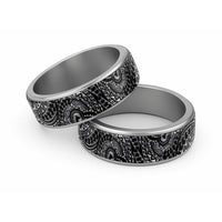 Traditional Polynesian Maori Tattoo Silver Art Classic Ring - Polynesian Pride