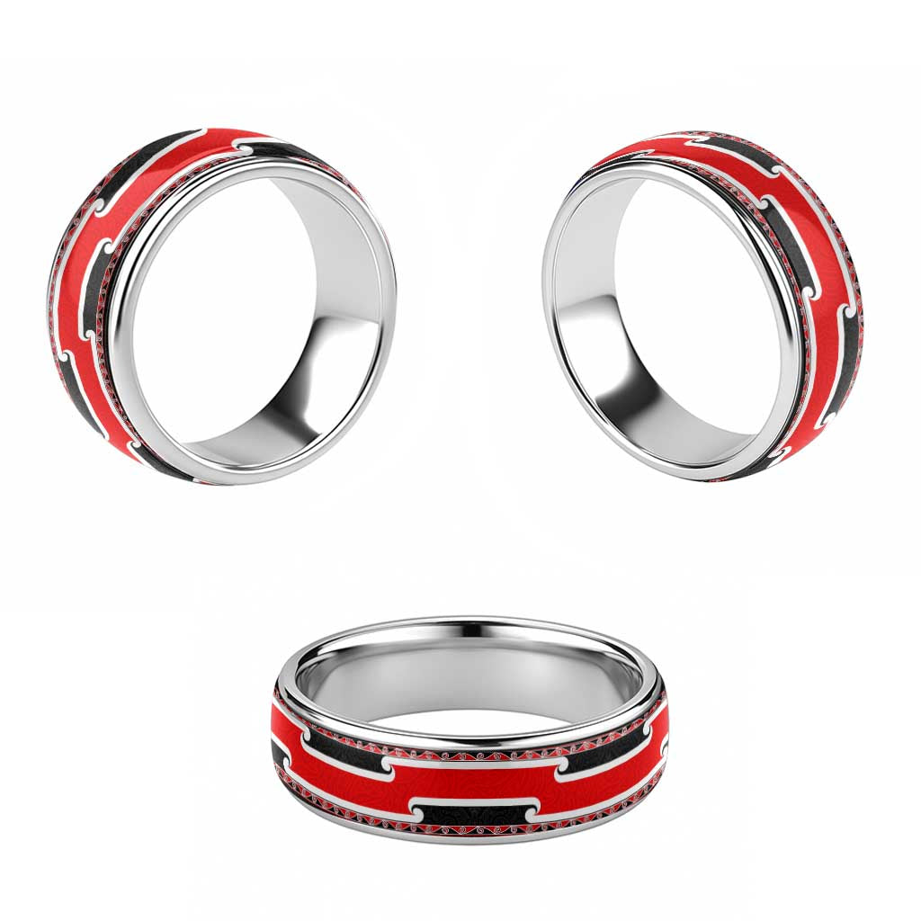 New Zealand Tino Rangatiratanga Maori Flag Style Classic Ring - Polynesian Pride