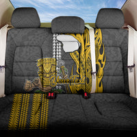 Custom Hawaii Lanai Island Back Car Seat Cover Hawaiian Warrior and Kakau Symbols Abstract Tattoo LT03 One Size Yellow - Polynesian Pride