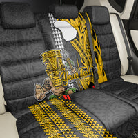 Custom Hawaii Lanai Island Back Car Seat Cover Hawaiian Warrior and Kakau Symbols Abstract Tattoo LT03 - Polynesian Pride