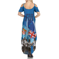 Fiji Rugby Sevens Family Matching Summer Maxi Dress and Hawaiian Shirt Commemorate Gold Medal - Rio de Janeiro 2016 LT03 - Polynesian Pride