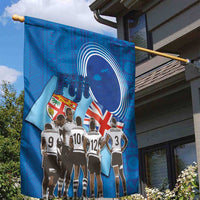 Fiji Rugby Sevens Garden Flag Commemorate Gold Medal - Rio de Janeiro 2016 LT03 - Polynesian Pride
