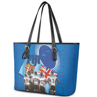 Fiji Rugby Sevens Leather Tote Bag Commemorate Gold Medal - Rio de Janeiro 2016 LT03 - Polynesian Pride