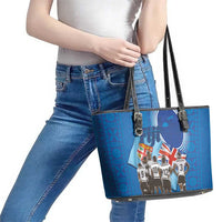 Fiji Rugby Sevens Leather Tote Bag Commemorate Gold Medal - Rio de Janeiro 2016 LT03 - Polynesian Pride