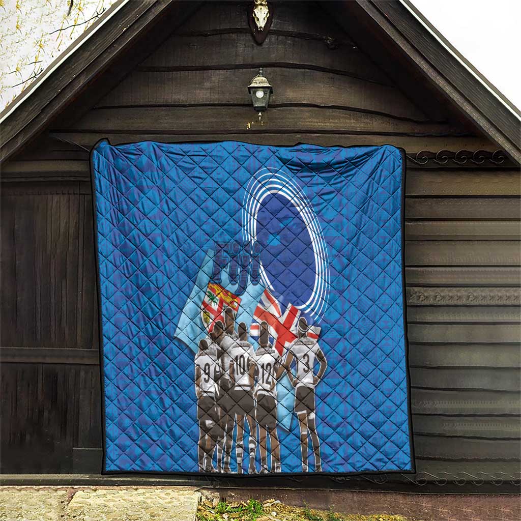 Fiji Rugby Sevens Quilt Commemorate Gold Medal - Rio de Janeiro 2016 LT03 - Polynesian Pride