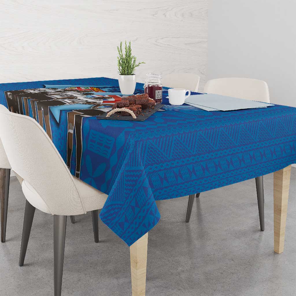 Fiji Rugby Sevens Tablecloth Commemorate Gold Medal - Rio de Janeiro 2016