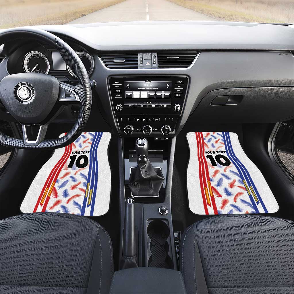 Custom Philippines Champions Football Jersey Car Mats