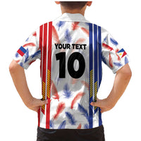 Custom Philippines Champions Football Jersey Family Matching Mermaid Dress and Hawaiian Shirt LT03 - Polynesian Pride