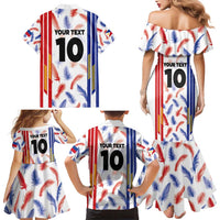 Custom Philippines Champions Football Jersey Family Matching Mermaid Dress and Hawaiian Shirt LT03 - Polynesian Pride
