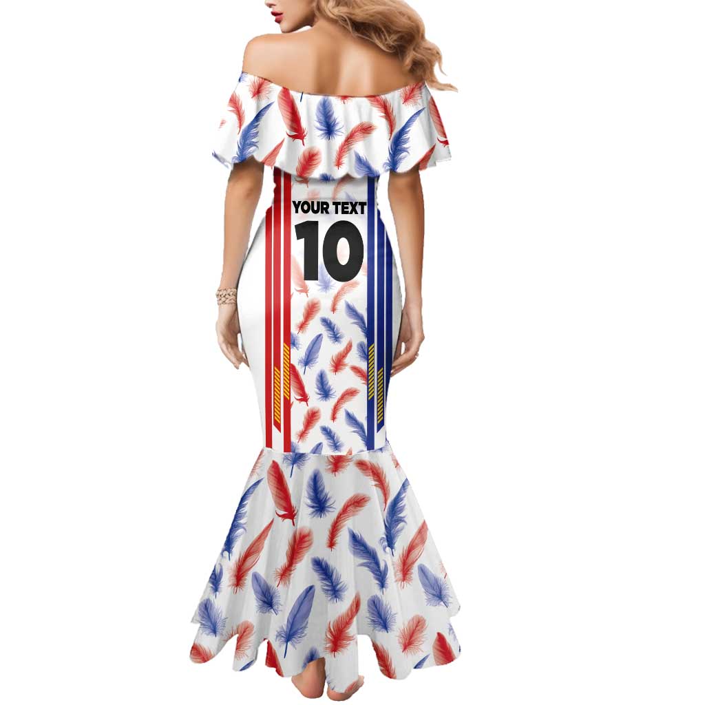 Custom Philippines Champions Football Jersey Family Matching Mermaid Dress and Hawaiian Shirt LT03 - Polynesian Pride